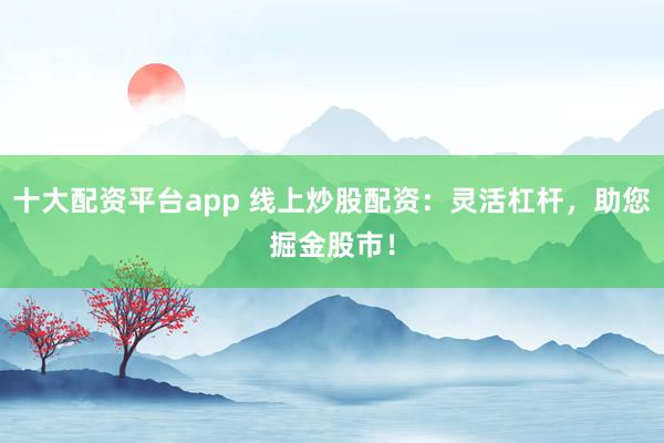 十大配资平台app 线上炒股配资：灵活杠杆，助您掘金股市！