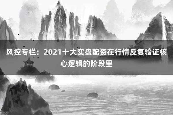 风控专栏:2021十大实盘配资在行情反复验证核心逻辑的阶段里