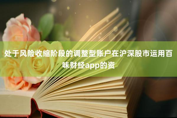 处于风险收缩阶段的调整型账户在沪深股市运用百味财经app的资