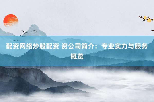 配资网络炒股配资 资公司简介：专业实力与服务概览